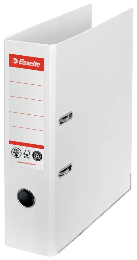 Esselte CO2-neutral brevordner No. 1, 100% genbrugskarton, FSC A4/75 mm