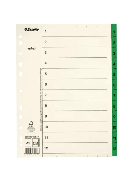 Esselte index, luxe karton
