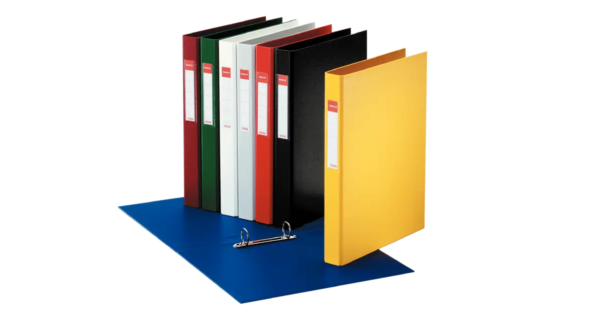 Raccoglitore 2 Anelli ECOFILE - Cartone Nero Ecologico Per Archivio - Foto 4