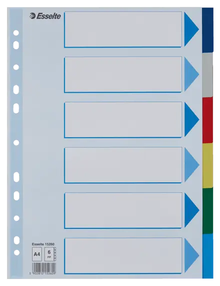 Intercalaire Esselte, en PP, A4