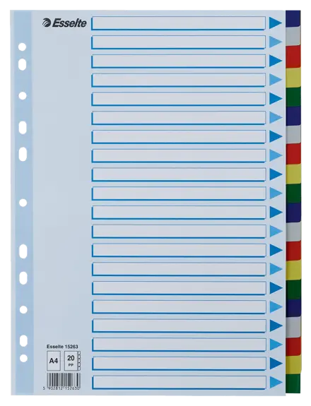 Faneblad Esselte PP A4