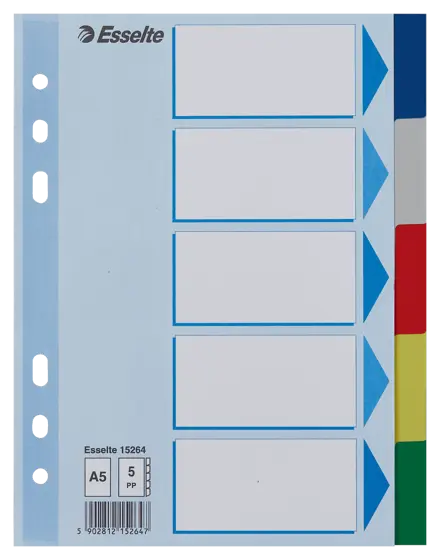 Faneblad Esselte PP A5