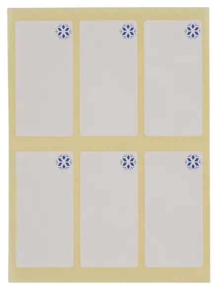 Étiquettes congélation Esselte Rubafix. 25 x 50 mm. Etui de 42.