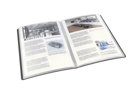Esselte VIVIDA Panorama Display Book, translucent