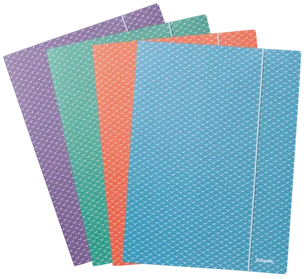 Pasta de papel Esselte Colour'Breeze com 3 abas