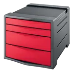 Cassettiera EUROPOST Esselte VIVIDA, standard, 4 cassetti