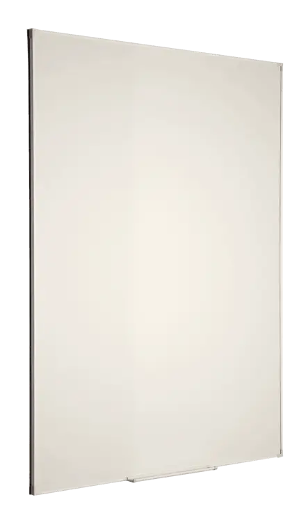 Whiteboardtavle, glasemaljeret overflade, hvid aluminiumsramme, størrelse: 90 x 120 cm