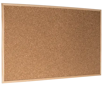 Opslagstavle i kork økonomi med træramme 60 x 90 cm