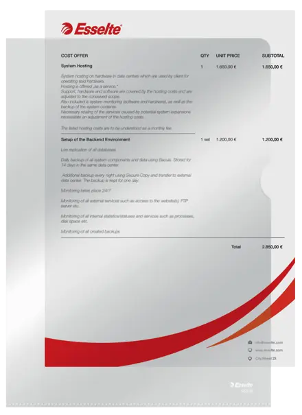 Omslag Esselte 105my A4 æske a 100