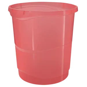 Esselte Colour'Breeze papirkurv 14L - Transparent papirkurv til brug i hjemmet og på kontoret. 14 liters kapacitet. Frisk og moderne design.