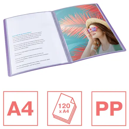 Esselte Colour'Breeze Display Book with 60 pockets
