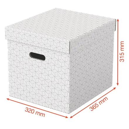 Esselte Home säilytyslaatikko Cube harmaa, 3kpl/pkt