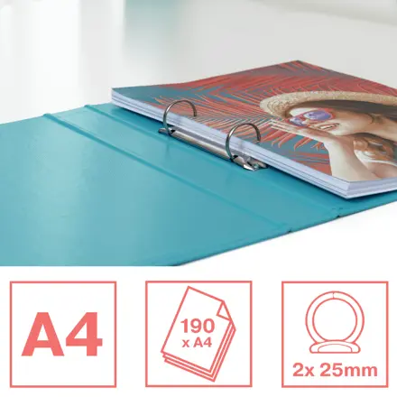 Esselte Colour'Breeze rengaskansio PP A4 2RR/25mm