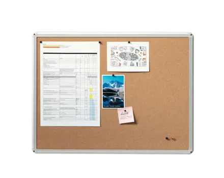 Esselte Cork Noticeboard Aluminium frame 90x120cm