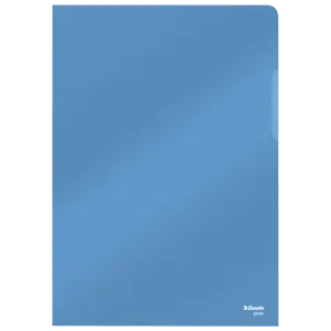 Папка-уголок Esselte Premium - Полностью прозрачная. Высокопрочная пленка 0.15 мм. Приваренная окантовка по нижнему краю. А4. 25 шт. в упаковке.