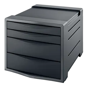Drawer Cabinet Esselte Vivida 4-drawer - In attractive dual-colour optic. With 2 large and 2 small drawers in vivid colour.