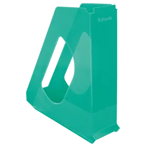 Esselte Colour'Breeze tidsskriftsamler - Transparent A4 tidsskriftsamler til brug i hjemmet eller på kontoret. Opbevar magasiner, mapper og papirarbejde. Frisk og moderne design.