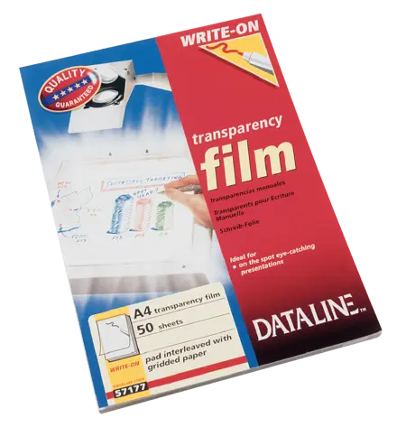 Transparent Write-On m/ternet papir, Dataline