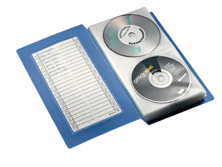 CD/DVD-opbevaringsbog Dataline til 48 stk.