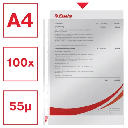 Lomme Esselte 55my A4