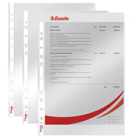 Lomme Esselte 55my A4