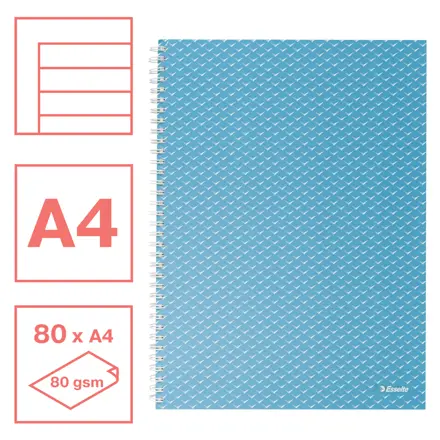 Esselte Colour'Breeze A4 Muistikirja viivoilla
