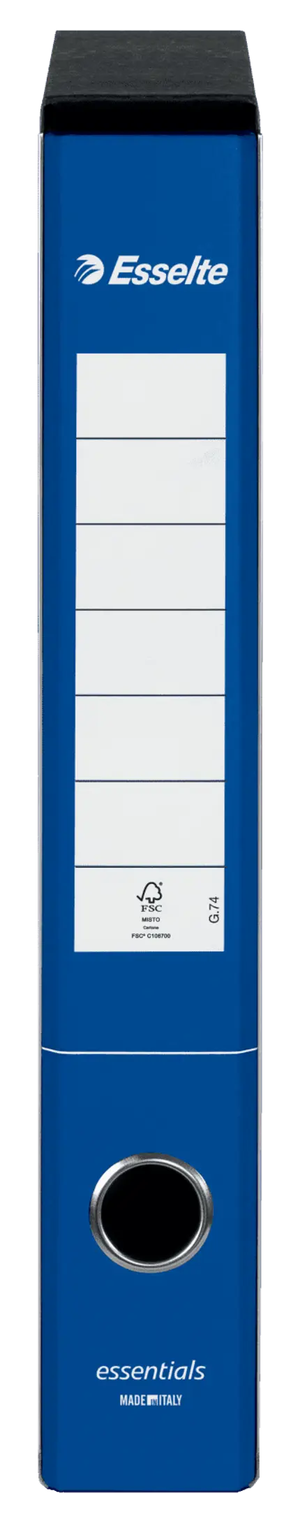 Registratori in cartone con custodia ESSENTIALS - F.to Protocollo - Dorso 5 cm