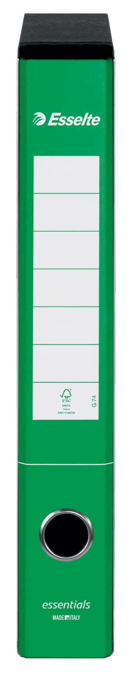Registratori in cartone con custodia ESSENTIALS - F.to Protocollo - Dorso 5 cm
