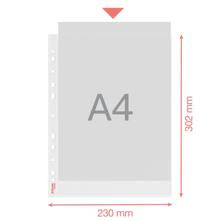 Kapsy Esselte A4, balení 25 ks
