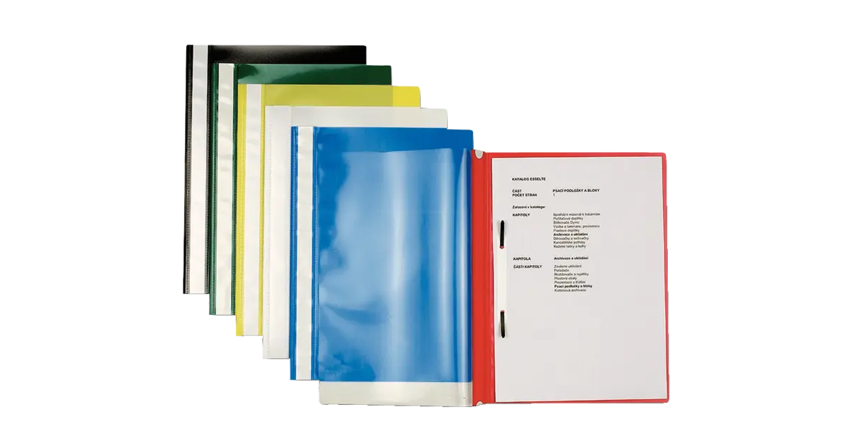 Dosar cu sina Esselte, PP, A4, 160 coli, 25 buc/set | ESSELTE