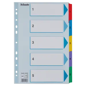 Esselte Leitz Dividers, 1/3 A4, Pack Of 100 Yellow - View #2