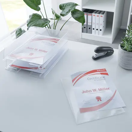 Buste "L" PVC Cristal Lucide - f.to A4 - conf.25 pz