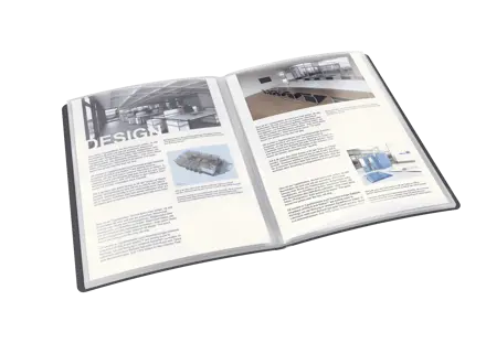 Esselte VIVIDA Display Book rigid, translucent