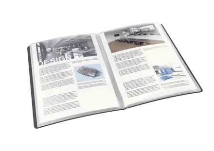 Esselte VIVIDA Display Book rigid, translucent