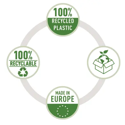Esselte 100% Recycled lomme A4 MAXI