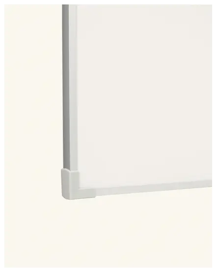 Whiteboardtavle, glasemaljeret overflade, grå aluminiumsramme, størrelse: 45 x 60 cm