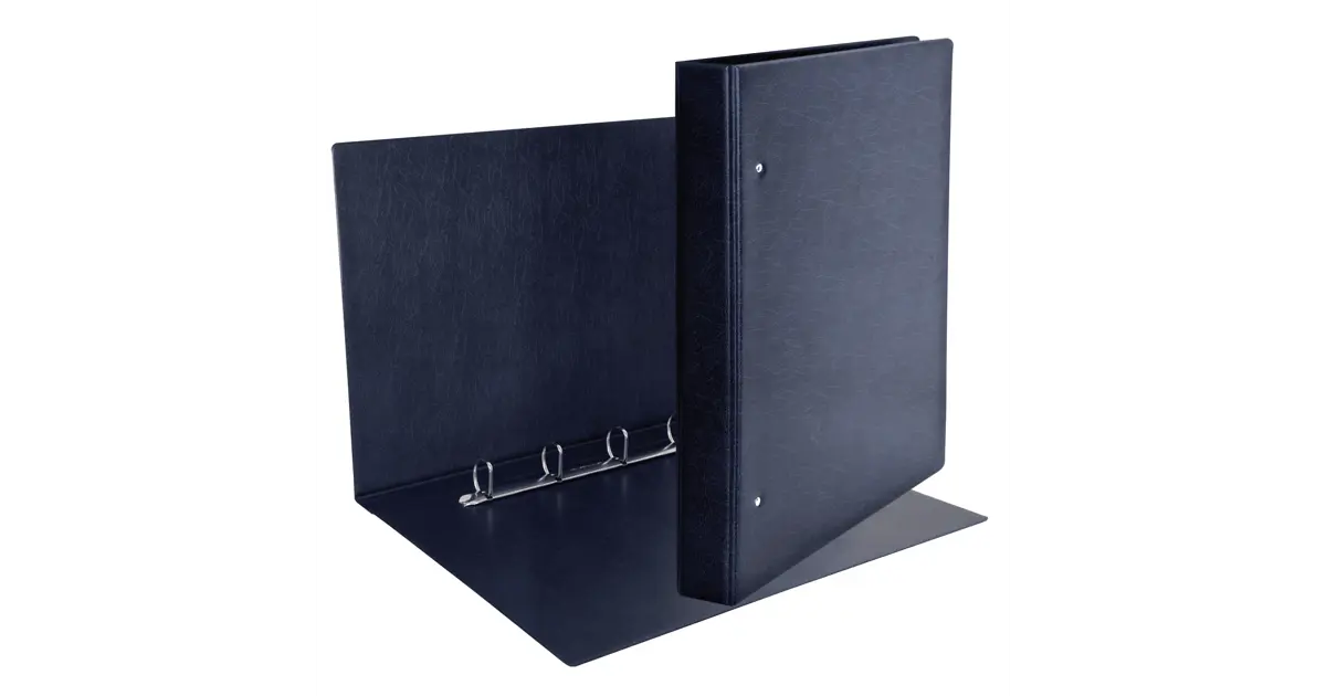 Raccoglitore Esselte Prestige 4 Anelli - Formato 22x30 Cm, Blu, Capienza 200 Fogli, Rivestimento In PVC - Foto 6