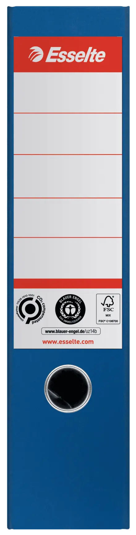 Esselte CO2-neutral brevordner No. 1, 100% genbrugskarton, FSC A4/75 mm