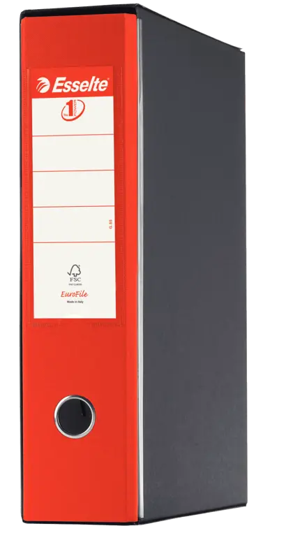 Registratori in plastica con custodia EUROFILE - F.to Protocollo - Dorso 8 cm