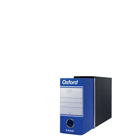 Registratori in cartone con custodia OXFORD con meccanismo N.1 - F.to Memorandum - Dorso 8
