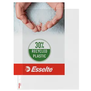 Esselte Premium kansiotasku A4, 30 % kierrätettyä muovia, 115mic/10kpl