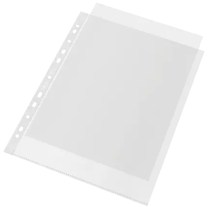 Esselte Buste perforate Office 100% riciclate - antiriflesso - f.to 22x30 cm - conf.da 100