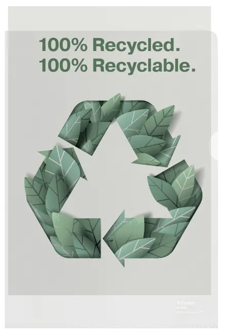 Dosieres portadocumentos A4 100% recicladas Esselte