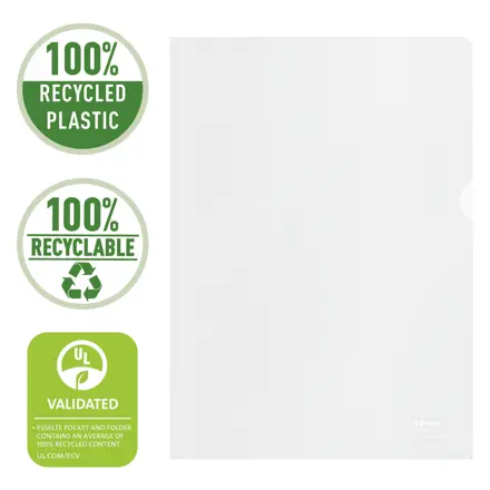 Dosieres portadocumentos A4 100% recicladas Esselte
