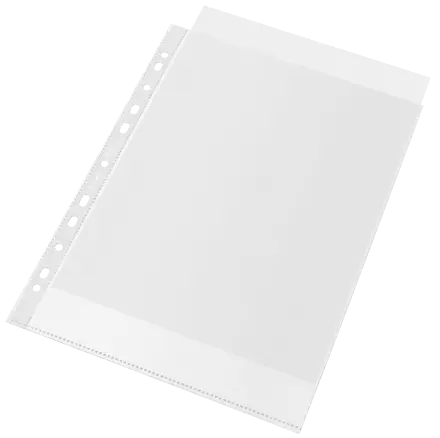Esselte Buste perforate De Luxe 100% riciclate - antiriflesso - f.to A4 - conf.da 50