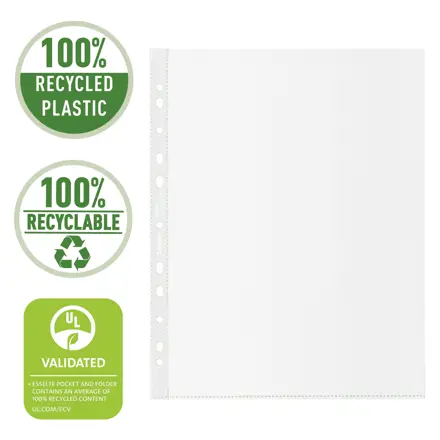 Esselte 100% Recycled Pocket A4 MAXI Box of 50
