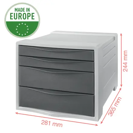 Bloc de clasement Esselte Colour'Breeze, 4 tiroirs