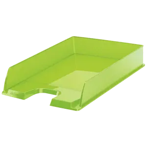 Corbeilles à Courrier Esselte Colour'Ice - Lot De 10 - Vert Transparent - Empilables - Pour Bureau