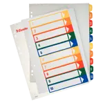 Esselte nyomtatható regiszter, PP, A4 extra széles