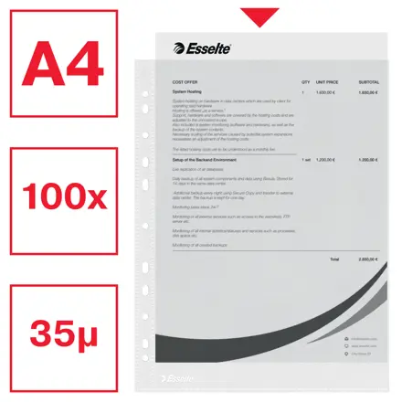Lomme Esselte 35my A4